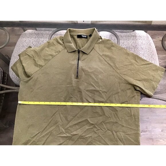 MURANO LIQUID LUXURY MENS GREEN SHORT SLEEVE 100% COTTON POLO SHIRT SIZE LARGE - Picture 5 of 6